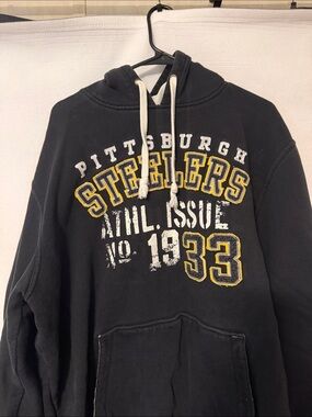 Pittsburgh Steelers Black Logo Pullover Hoodie